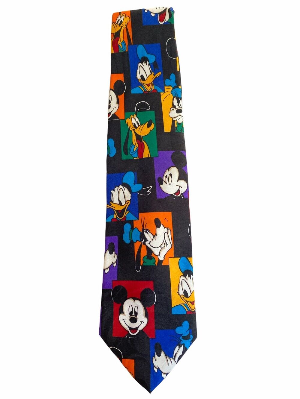 Mickey Unlimited By Balancine Inc 56x3.75 USA Necktie Pluto Mickey Daffy Donald